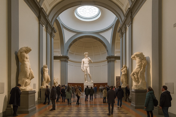 Im Museum Galleria dell’Accademia in Florenz