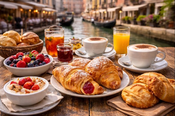Frühstück in Venedig - sehr groß