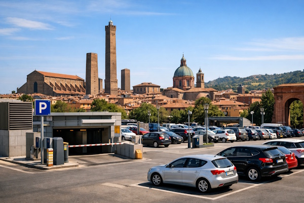 Parkplatz in Bologna